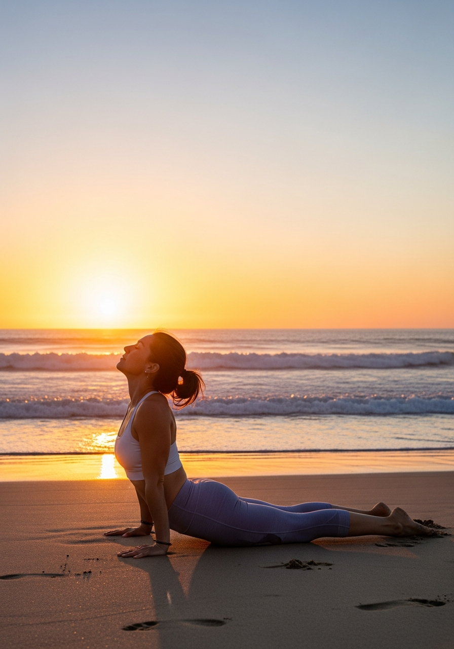 Йога на пляже